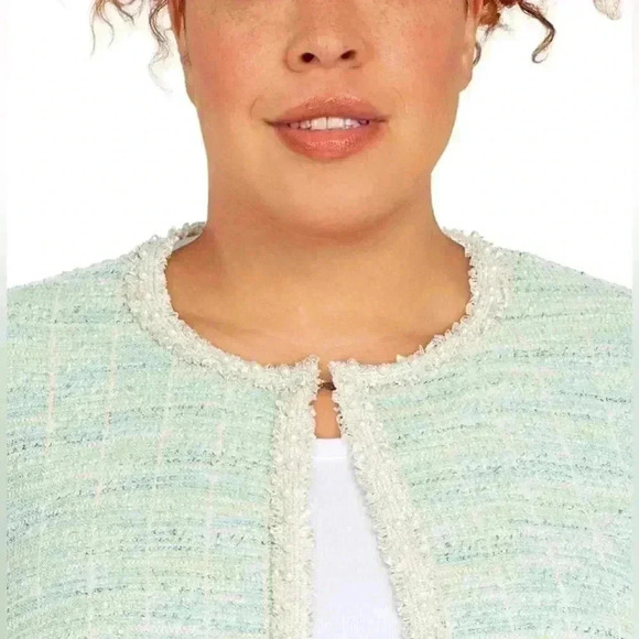 NWT Alfred Dunner Women’s Plus Size Lady Like Knit Boucle Cotton Jacket Size XL - Picture 3 of 14